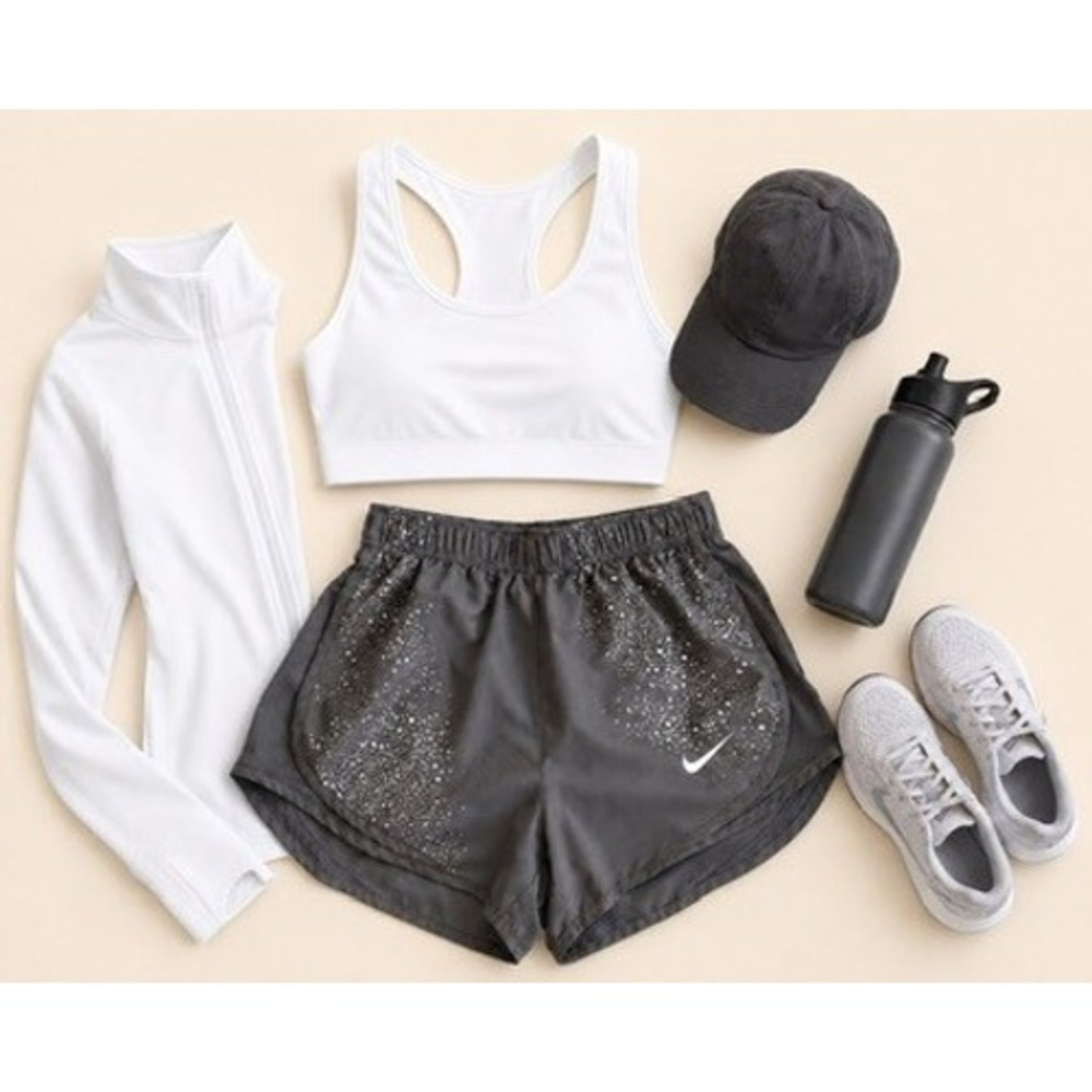 Nike Dri-FIT Women's Gray Dot Running Shorts Size XS